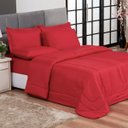Ver imagem 2 de Kit Edredom Conforto Queen 6 Peças Vermelho Gabriela Casa Dona