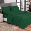 Ver imagem 3 de Jogo Edredom Conforto Queen 6 Peças Verde Sorte Casa Dona