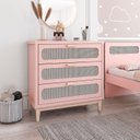 Ver imagem 1 de Comoda Rosa Isa Old para Quarto de Bebê