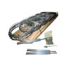 Kit Concertina Cerca Flat Perimetral Segurança 45cm 10m - 1