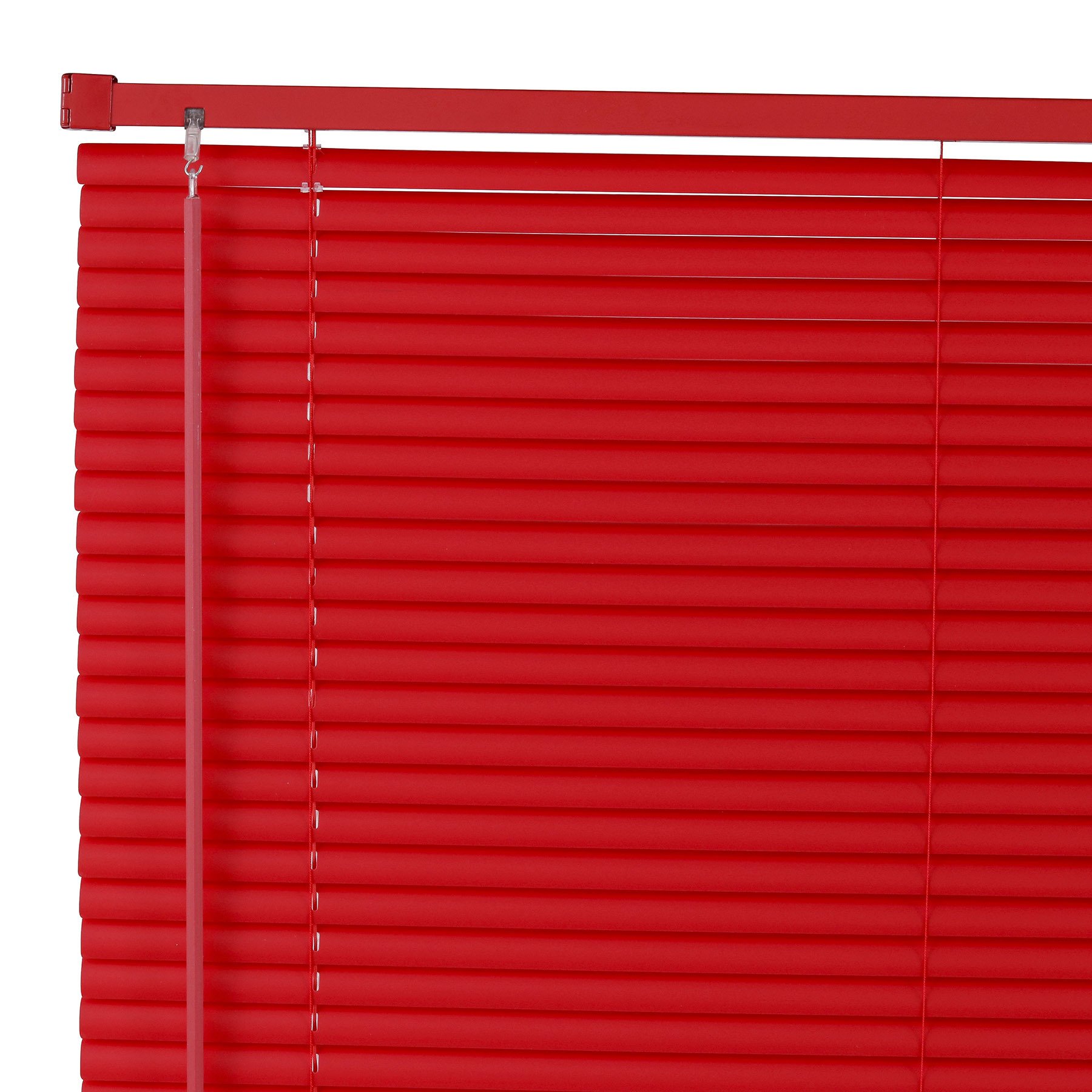 Persiana Horizontal PVC Vermelha 160 (L) x 140 (A) Cortina Completa C/ Kit de instalação 1,60 x 1,40 - 4