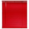 Persiana Horizontal PVC Vermelha 160 (L) x 140 (A) Cortina Completa C/ Kit de instalação 1,60 x 1,40 - 1