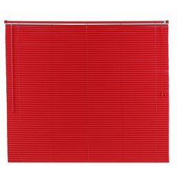 Persiana Horizontal PVC Vermelha 160 (L) x 140 (A) Cortina Completa C/ Kit de instalação 1,60 x 1,40 - 2