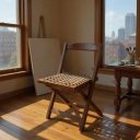 Ver imagem 2 de Cadeira Dobrável em Madeira com Assento de Corda Preebel