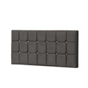 Ver imagem 1 de Painel Estofada Espanha 195CM King Strass Courino Cinza - D A DECOR