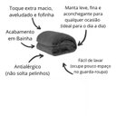 Ver imagem 3 de Cobertor de Manta Microfibra Solteiro:CHUMBO