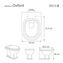 Ver imagem 3 de Tampa de Vaso Sanitário com Amortecedor Oxford Creme (Bege) para bacia Deca