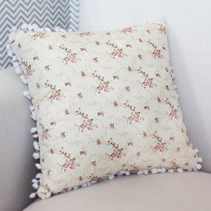 Almofada Decorativa Enxoval Bebê - Floral Rosa