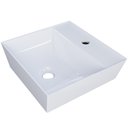 Ver imagem 1 de Cuba de Apoio Angular Quadrada para Banheiro Lavabo Volcano C01 Aq33w Branco - Lyam