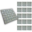 Ver imagem 5 de Pastilha de Vidro Adesiva Kit 15 Uni Parede Cozinha Sala Banheiro Decorativa Moderna Requintado Refo