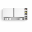 Ver imagem 3 de Armário Aereo Vanessa P/ Cozinha 105cm 2 Portas Ajl Móveis - Branco