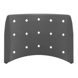 Encosto Secretária Plástico Preto Cadeira Iso Empilhavel - 4