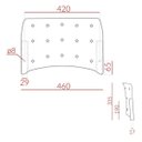 Ver imagem 2 de Encosto Secretária Plástico Preto Cadeira Iso Empilhavel