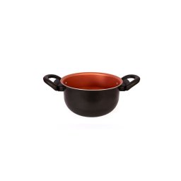 Panela Caçarola Antiaderente 16 Cm com Tampa de Vidro Bronze - 2