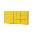 Ver imagem 2 de Painel Estofada Espanha 195CM King Strass Courino Amarelo - D A DECOR