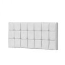 Ver imagem 1 de Painel Estofada Espanha 100CM Solteiro Strass Suede Branco - D A DECOR