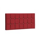 Ver imagem 2 de Painel Estofada Espanha 195CM King Strass Courino Vermelho - D A DECOR
