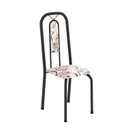 Ver imagem 5 de Conjunto de Mesa Tubular 100cm x 60cm Tampo em Ardósia com 4 Cadeiras Lívia Preto/Off White