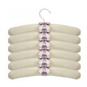 Ver imagem 1 de Kit Cabide 100% Algodão para Roupinha de Bebê Caqui - 18 Unidades