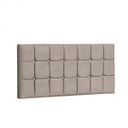 Ver imagem 2 de Painel Estofada Espanha 195CM King Strass Suede Bege - D A DECOR