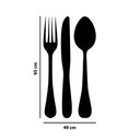 Ver imagem 2 de Adesivo de Parede Cozinha Talheres Garfo Faca e Colher Grande Decoração