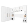 Guarda Roupa Modulado Casal 01 Branco 77001 - 1