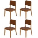 Ver imagem 1 de Kit 4 Cadeiras para Sala de Jantar Estofada Nili Yescasa