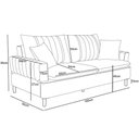 Ver imagem 4 de Sofá Living 2 Lugares 160cm com Almofadas Veras D05 Bouclê Bege - Mpozenato