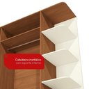 Ver imagem 6 de Armario 4 Portas 2 Gavetas Internas e 3 Gavetas Externas com Pés e Espelhos