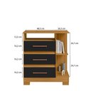 Ver imagem 3 de Cômoda 72cm 3 Gavetas com Puxadores - Ssx Multicoisas