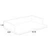Kit 04 Suportes Suspensos Para Micro-ondas Forno 60x40 cm Class L03 Branco - Lyam Decor - 5