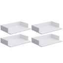 Ver imagem 1 de Kit 04 Suportes Suspensos Para Micro-ondas Forno 60x40 cm Class L03 Branco - Lyam Decor