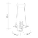 Ver imagem 3 de Luminária Pendente Led Moderno Unlimit M2 33W 4000K Luz Neutra Bivolt: Branco