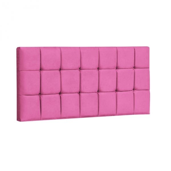 Painel Espanha Estofada Casal 140cm Corino Pink - 1