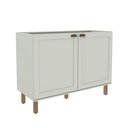 Ver imagem 1 de Balcão Cozinha 120 cm 2 Pts Iluminata Verde Mint sem Tampo