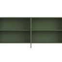 Ver imagem 6 de Aparador Buffet para Sala de Jantar 4 Portas Pés Industrial Dourado Naim I03 Musgo - Lyam Decor