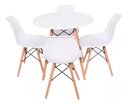 Ver imagem 3 de Kit Mesa Jantar Eames Eiffel 90cm + 4 Cadeiras Eames Eiffel Branca