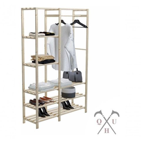 Varal de Chão Cabideiro para Lavanderia Pinus