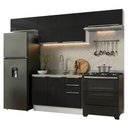 Ver imagem 2 de Armário de Cozinha Completa 280 Cm Branco/preto Lux Madesa 02