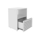 Ver imagem 6 de Mesa de Cabeceira Infantil cm-8042 1 Gaveta MDP Ripado Amêndoa Tecno Mobili