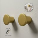 Ver imagem 1 de Kit 2 Suporte Pendurador em Alumínio Redondo Espelho Adnet Dourado