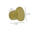 Ver imagem 3 de Kit 2 Suporte Pendurador em Alumínio Redondo Espelho Adnet Dourado