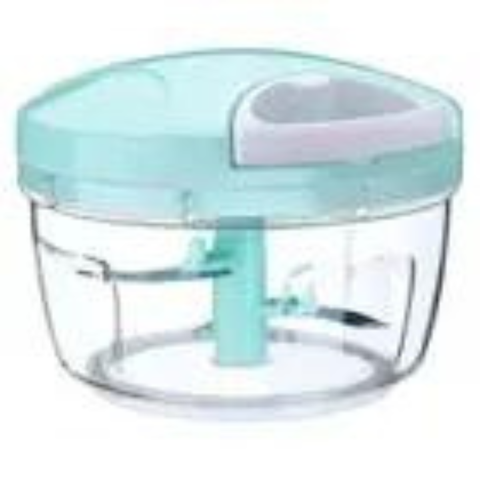 Mini Processador Triturador de Alimentos com 3 Lâminas 500ml:azul