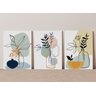 Kit 3 Quadros Abstratos Decorativos - Minimalista Boho - 1