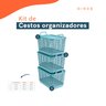 Kit 3 cestos telados com tampa de plástico 15l verde – Oikos - 2