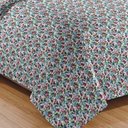 Ver imagem 3 de Kit Cobre Leito Colcha Daily King 3 Peças Dupla Face Estampado - Floral 21 - 100% Poliéster