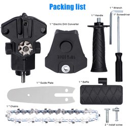 Kit Conversor de Motosserra Elétrica de 6 Polegadas com Corrente de Liga de Titânio - 2