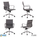 Ver imagem 1 de Kit 4 Cadeiras Office Sevilha Pu Baixa Várias Cores - Rivatti