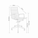 Ver imagem 6 de Kit 4 Cadeiras Office Sevilha Pu Baixa Várias Cores - Rivatti