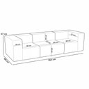 Ver imagem 2 de Sofá 3 Lugares para Sala Living Modular 264cm Lancaster F04 Linho Cru - Lyam Decor